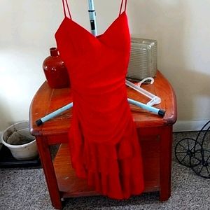 Sparkly red vintage party dress